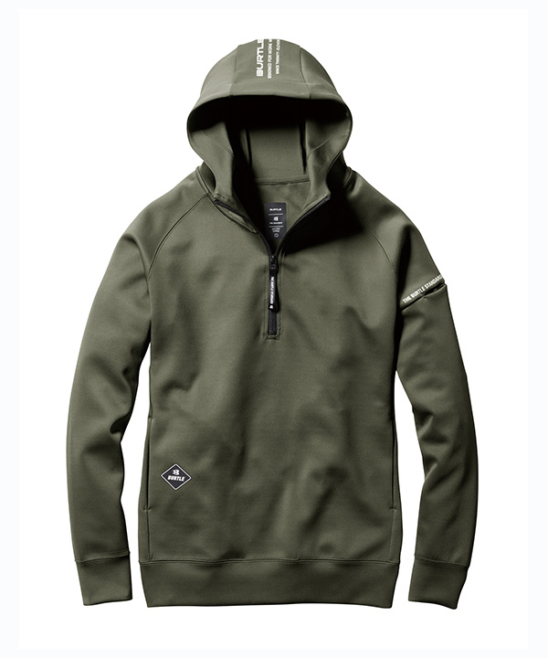 バートル kr4067 ハーフジップフーディ(ユニセックス) | 作業服 作業着